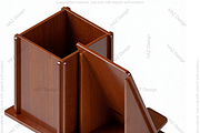 Desk Organizer Phone Stand Pen Holde, a Graphic by AtacanDigital (Thumbnail 4 of 6)