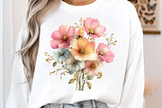 Summer Flowers Clipart PNG, an Illustration by SinaCreation (Thumbnail 4 of 6)