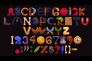 Cartoon pirate font, Caribbean