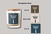 Fathers Day Candle Label Template, a Branding & Logo Template by KnowyourLabel (Thumbnail 5 of 5)
