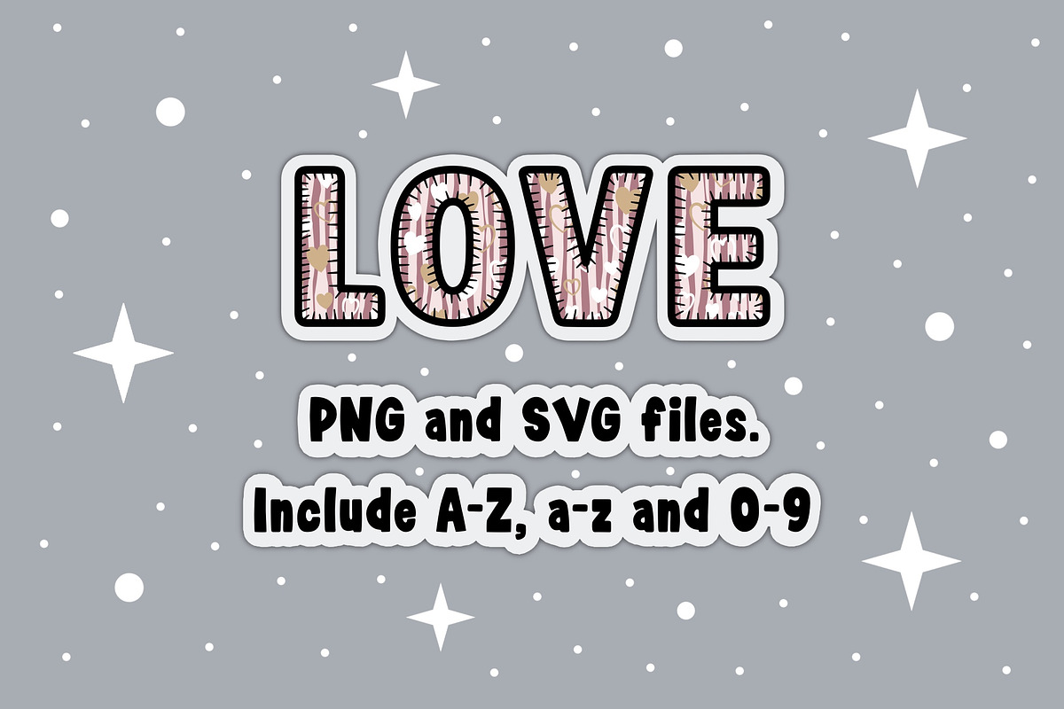 Hearts on Lines OTF PNG SVG, a Symbol Font by DREAMs Soul G. (Photo 5 of 5)