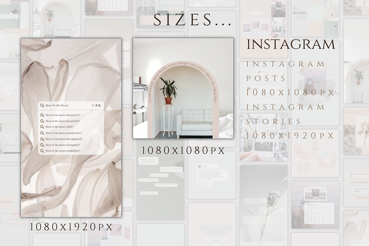 Pastel Instagram Canva Branding Pack, a Social Media Template by ...