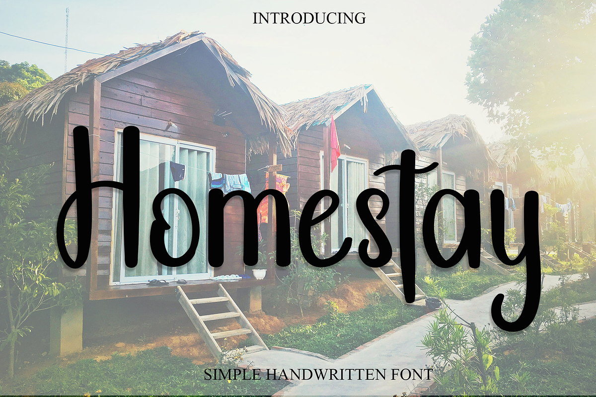 Homestay, a Handwritten Font by InermediaSTUDIO (Photo 1 of 8)