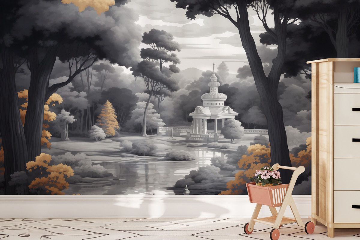 Tropical Plants Landscape Wallpaper, a Wallpaper Graphic by Muzi pear studio (Photo 7 of 12)