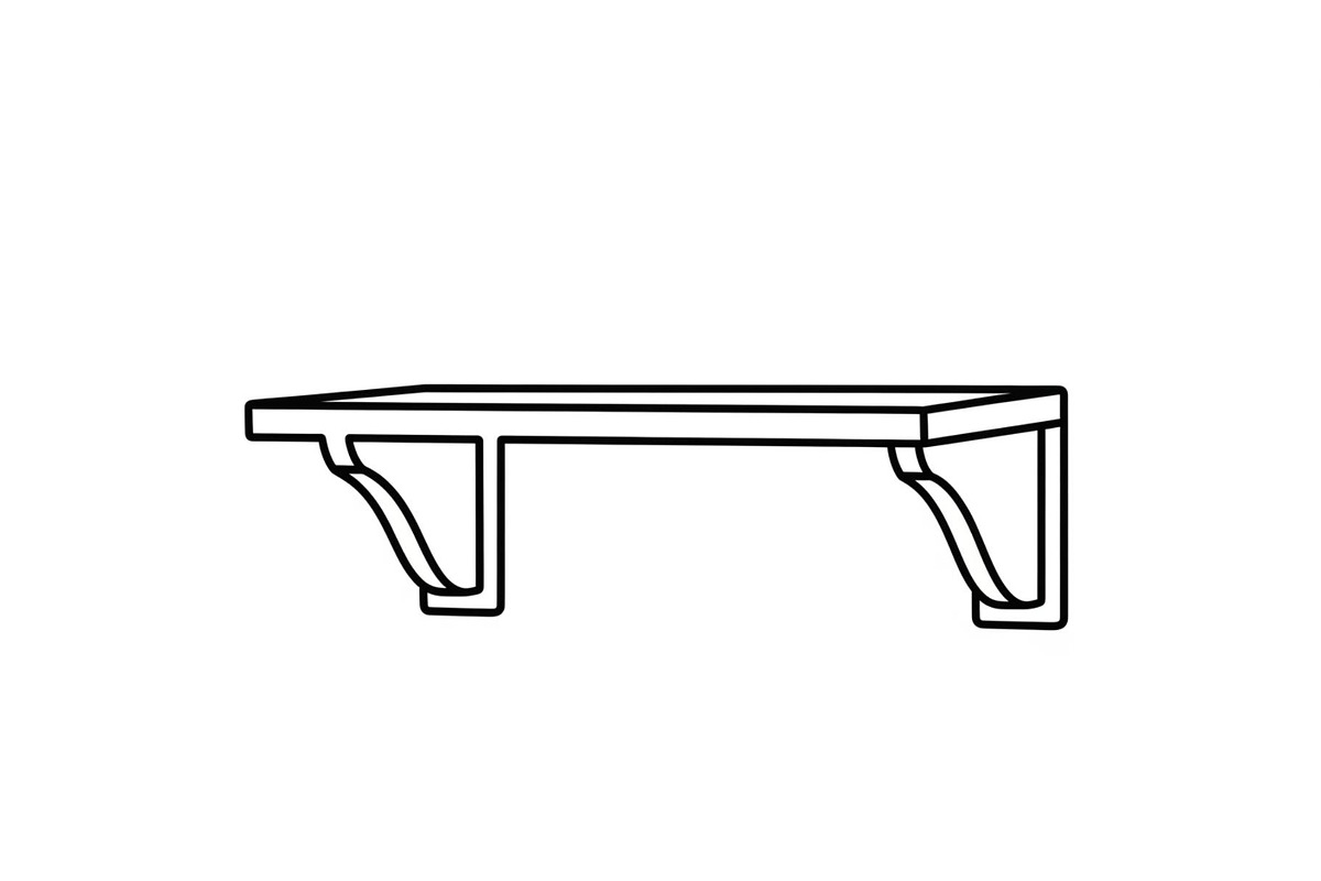 Wall Shelf Bracket Vector Bundle, an Illustration by Gaye Art (Photo 27 of 51)