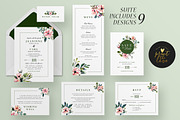 Wedding Invitation Suite - Jeaninne, an Invitation Template by Print The Love Boutique (Thumbnail 2 of 12)