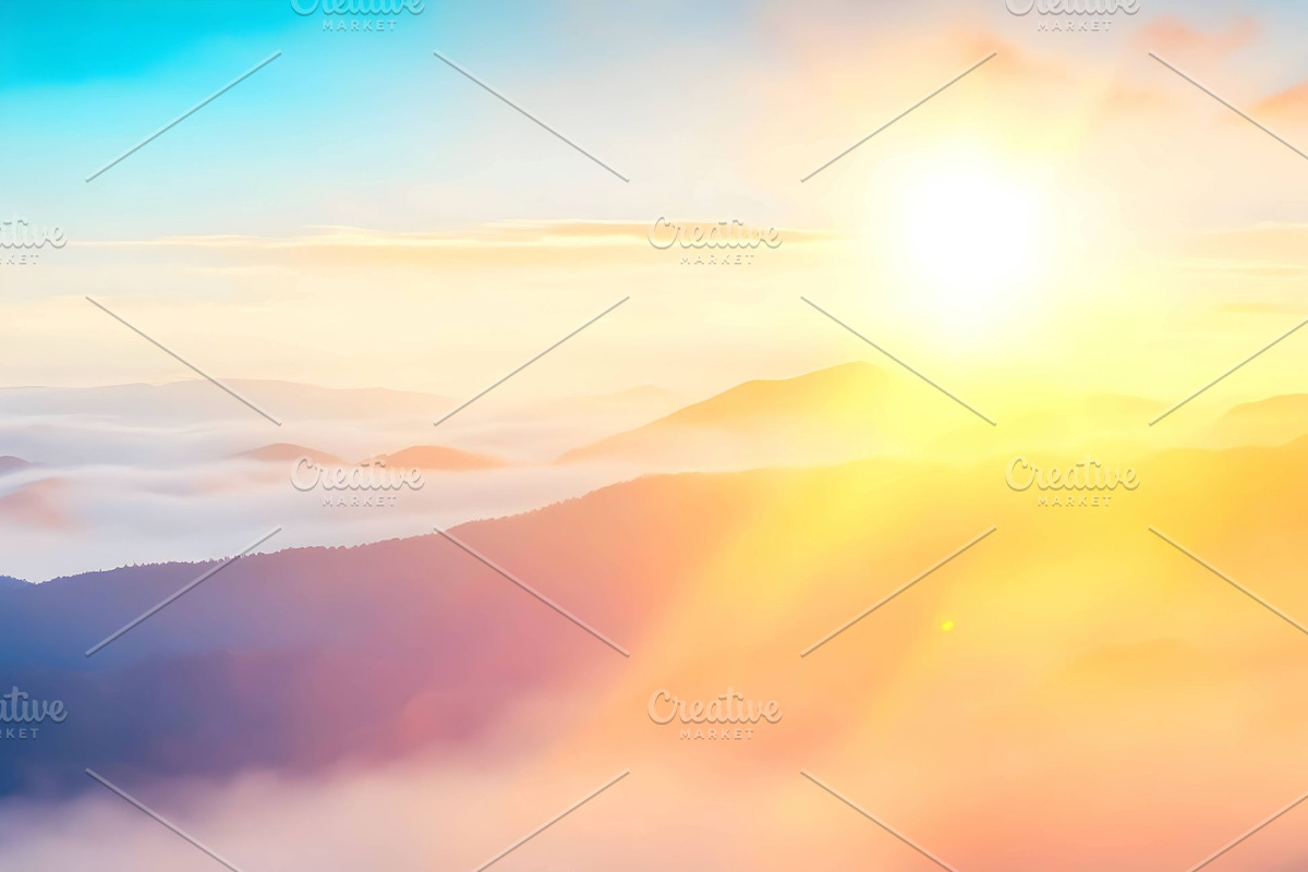 Mountains sunlight background, a Wallpaper Graphic by Anamul Haque Anik (Photo 2 of 3)