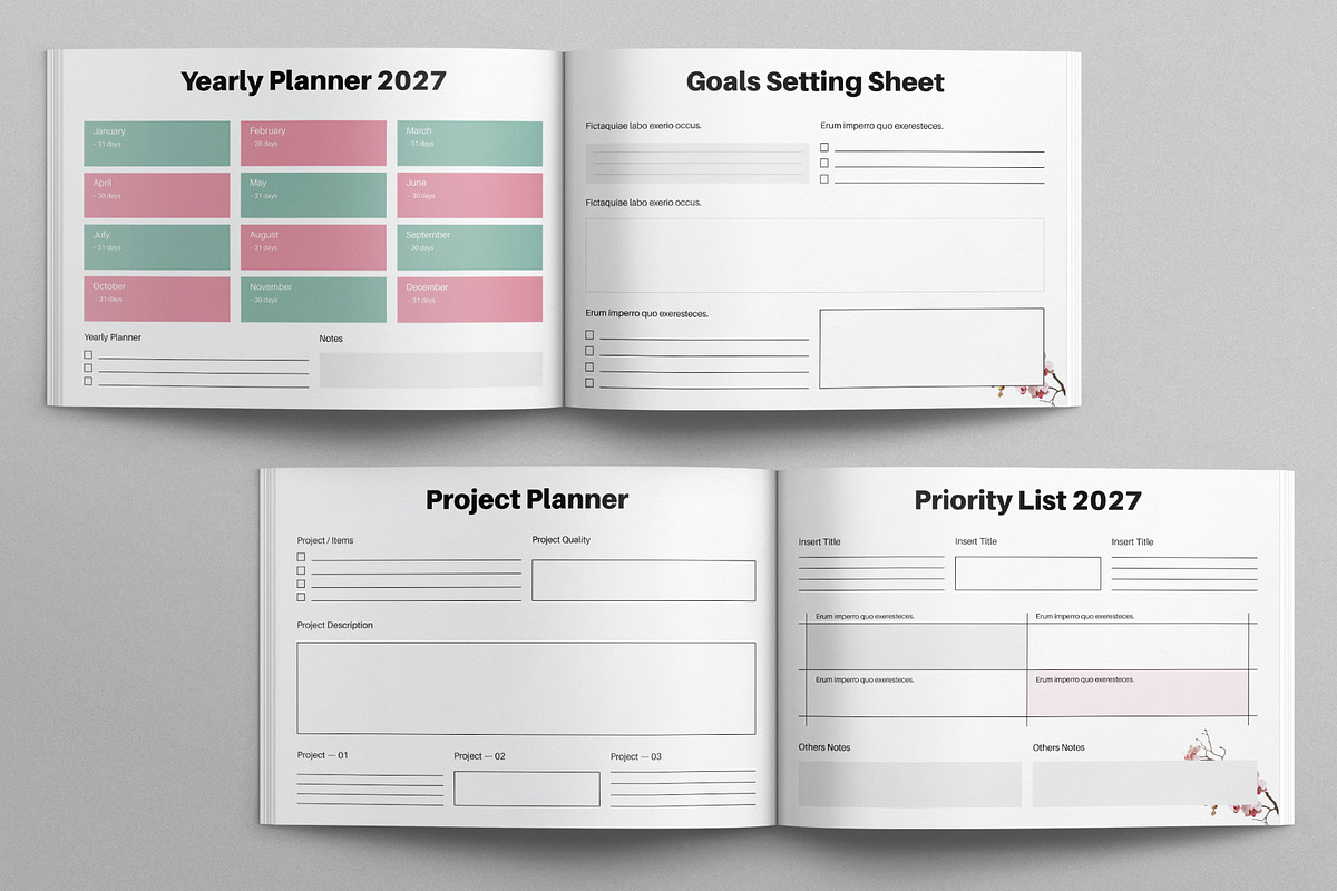 Planner Template, a Brochure Template by E-Type (Photo 3 of 7)