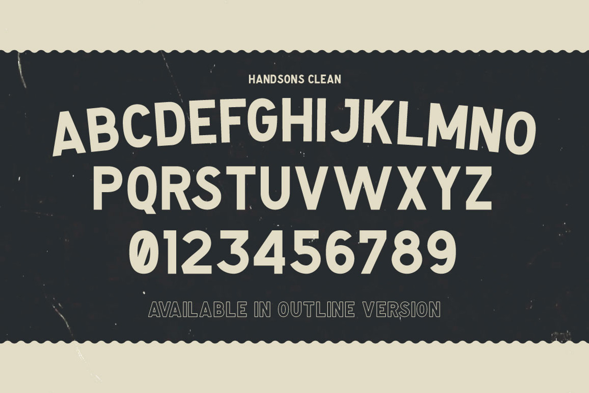 Handsons Typeface preview 3
