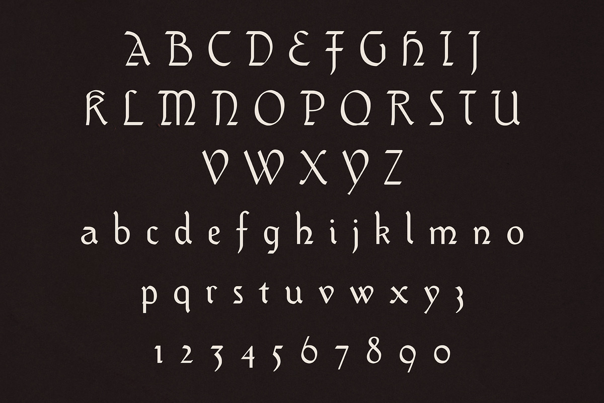 Godfryd - Modern Retro Blackletter, a Blackletter Font by Bart Wesolek (Photo 2 of 7)