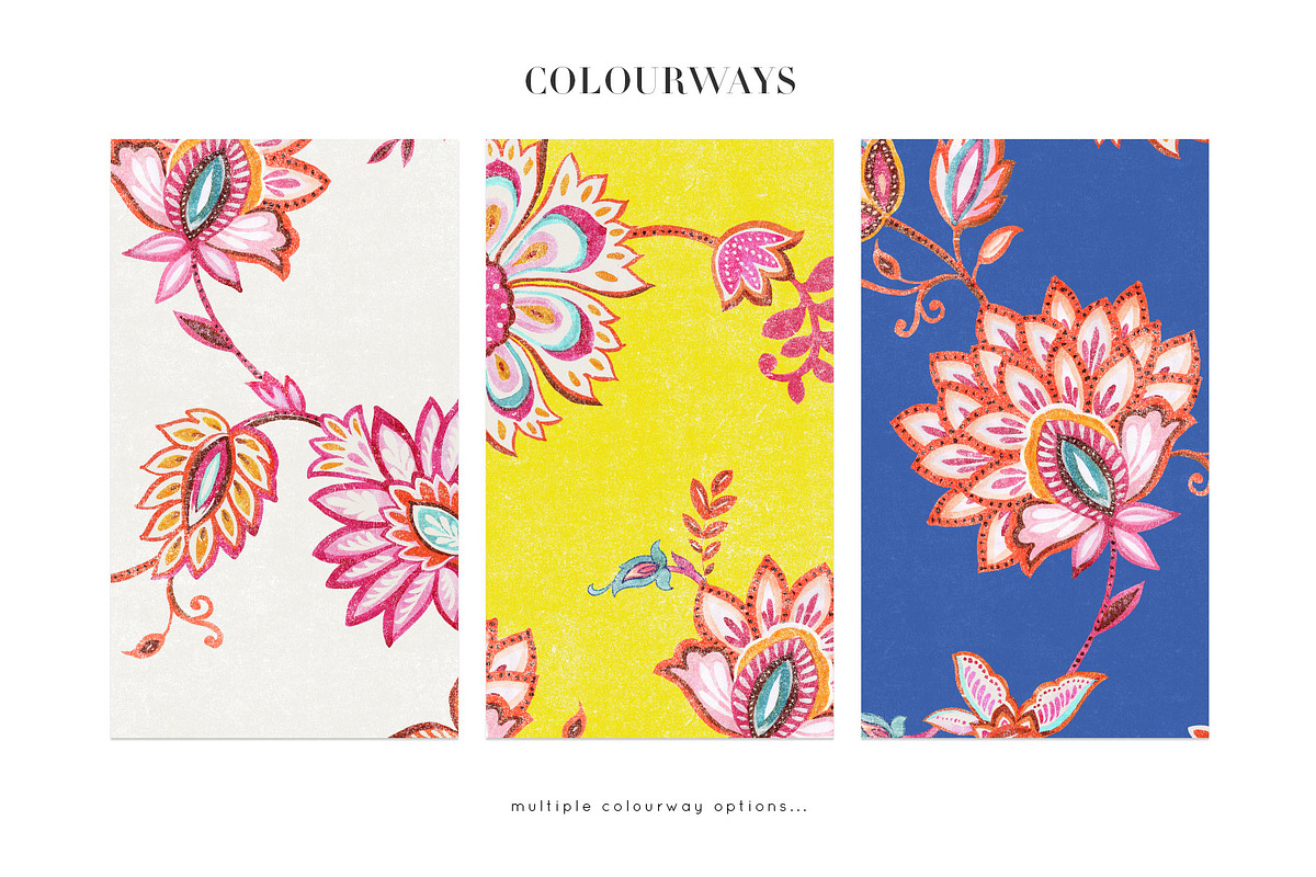 Bohemian Chintz, HandMade Watercolor, a Pattern Graphic by TSTUDIO (Photo 2 of 11)