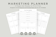 Marketing Planning Pages Set V-06, a Stationery Template by shahsoft (Thumbnail 1 of 3)
