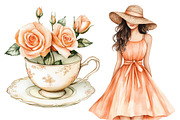Peach Blush Summer Planner Clipart, a Seasonal Illustration by CitraGraphics (Thumbnail 5 of 7)