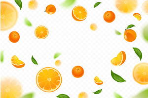 Realistic falling oranges. 3d orange, a Food Illustration by Stock-Smart-Start