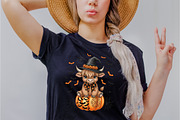 Coquette Halloween Highland Cow Png, an Illustration by Dream Creation (Thumbnail 2 of 5)
