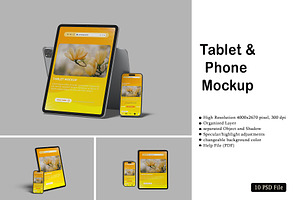 Tablet & Phone Mockup