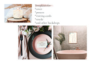 Set of floral covers, cards, frames, a Pattern Graphic by DeMih (Thumbnail 4 of 16)