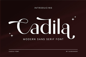 Cadila Sans Serif Font