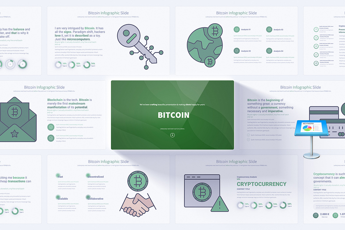 Bitcoin Keynote Presentation, a Presentation Template by Pulsecolor