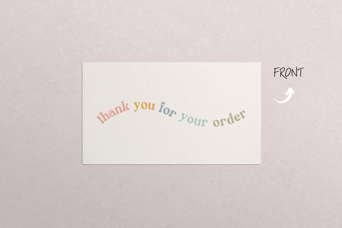 Thank you card for Canva template, a Stationery Template by Hellohastore (Photo 2 of 8)