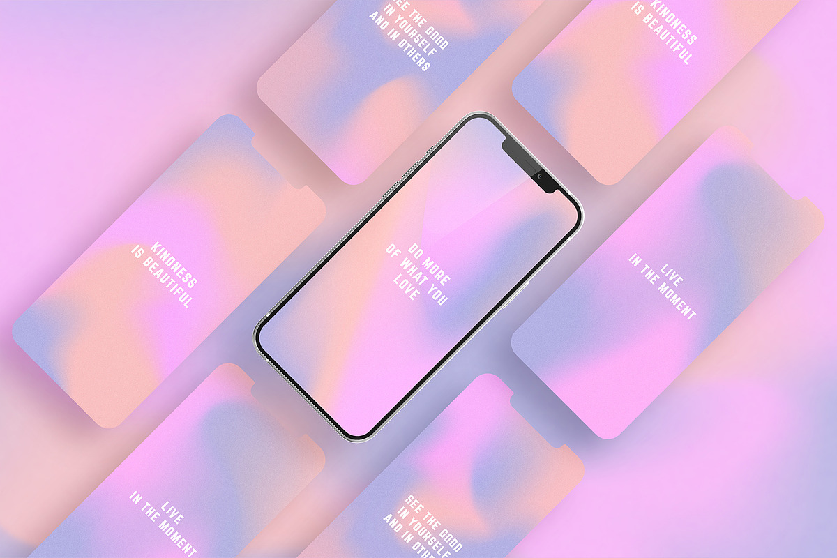 Pink grainy gradient textures, a Texture Graphic by hanifa_design (Photo 4 of 7)