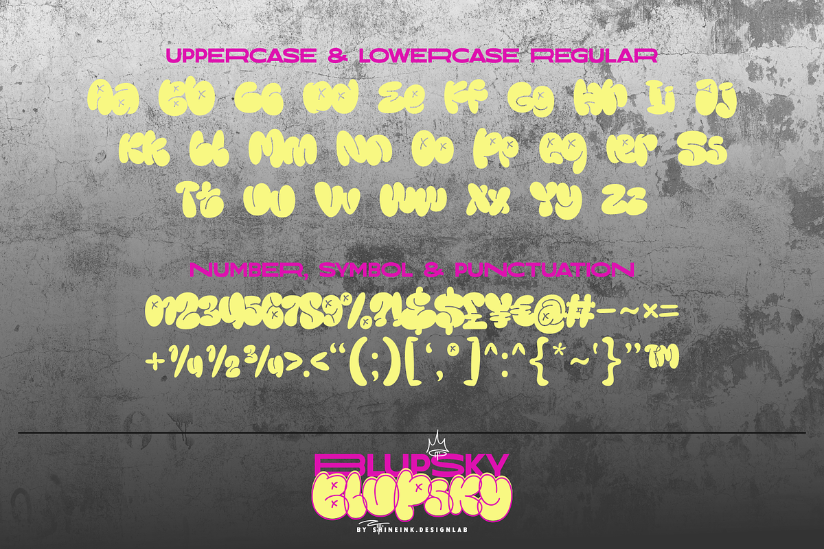 Blupsky, a Font by shineink.designlab (Photo 11 of 16)