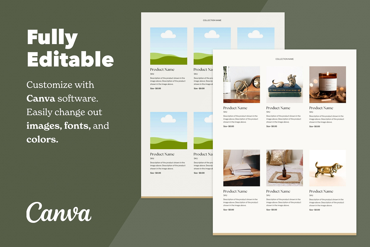 Canva Wholesale Catalog Template, a Brochure Template by Dandymark (Photo 3 of 12)