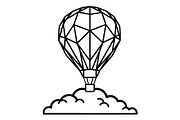 Hot Air Balloon Silhouette Bundle, an Object Illustration by Gaye Art (Thumbnail 14 of 31)