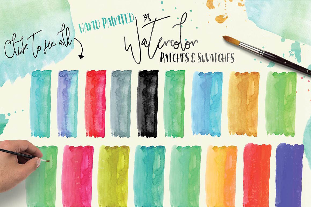 Watercolor Bundle - Designer Deal, an Illustration by Creativeqube Design (Photo 60 of 72)