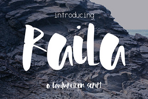 Raila Font, a Script Font by SophieSaxo