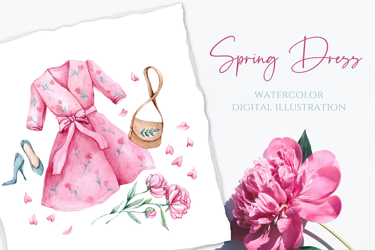 Watercolor Blossom Season, a Decorative Illustration by S_ARTLOVE (Photo 5 of 10)
