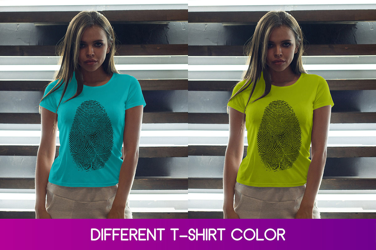 T-Shirt Mock-Up 2018 #32, a Shirt Mockup by Freeman Studio (Photo 4 of 16)