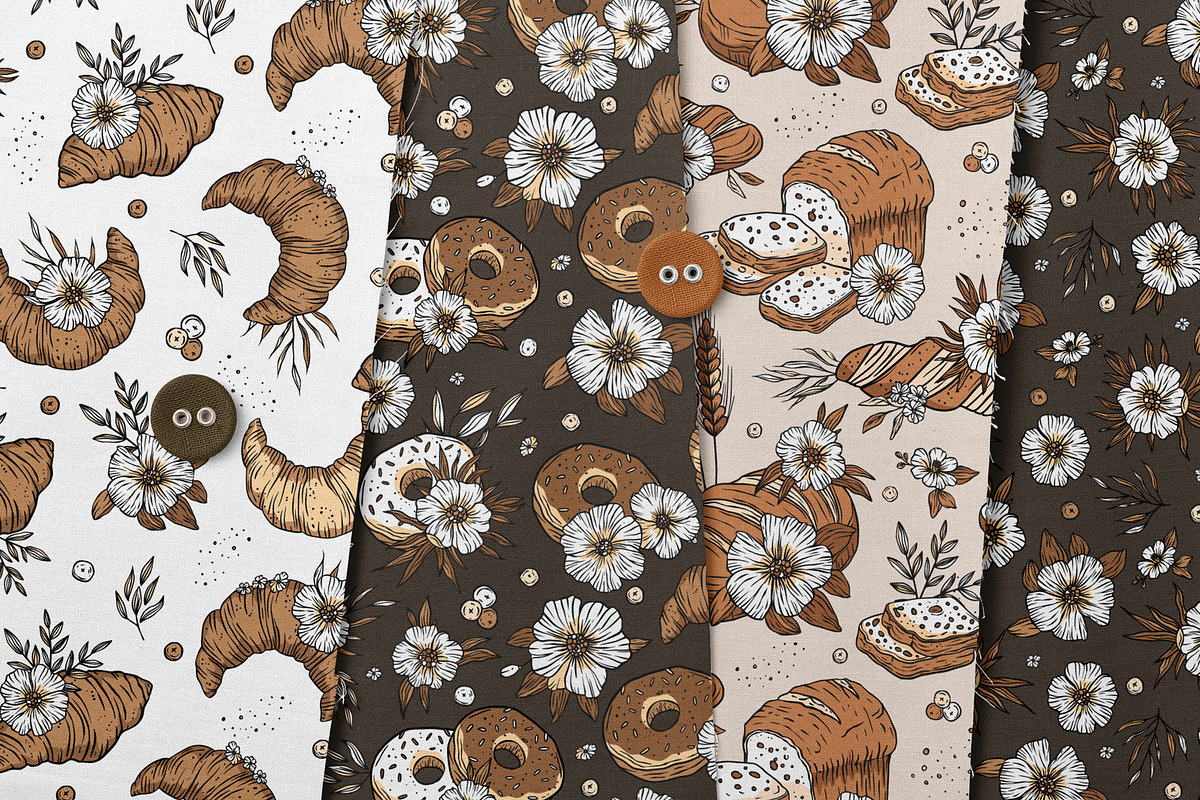 Pastry Chef Bakery Pattern Set, a Pattern Graphic by Red Ink (Photo 9 of 9)
