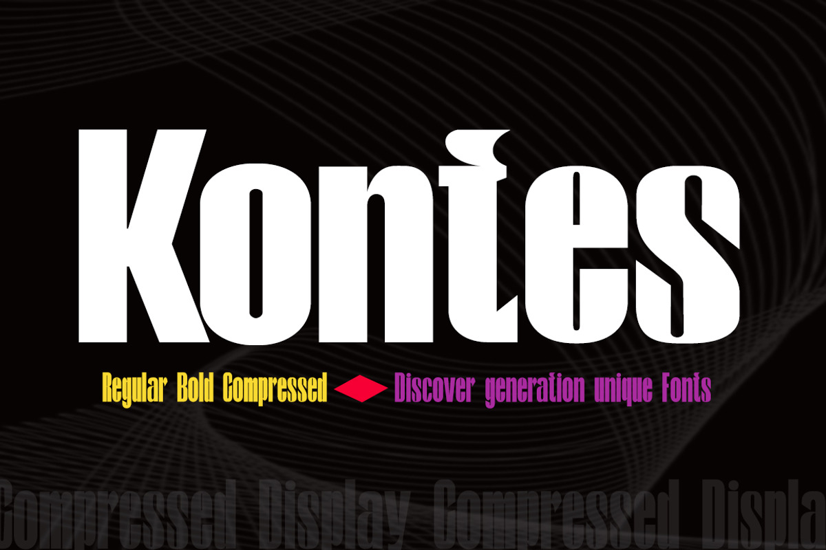 Compressed Contest, a Sans Serif Font by Gatype (Photo 1 of 10)