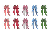 Whimsical Hand Drawn Bows SVG & PNG, a Graphic by PinkHouseCollection (Thumbnail 4 of 5)