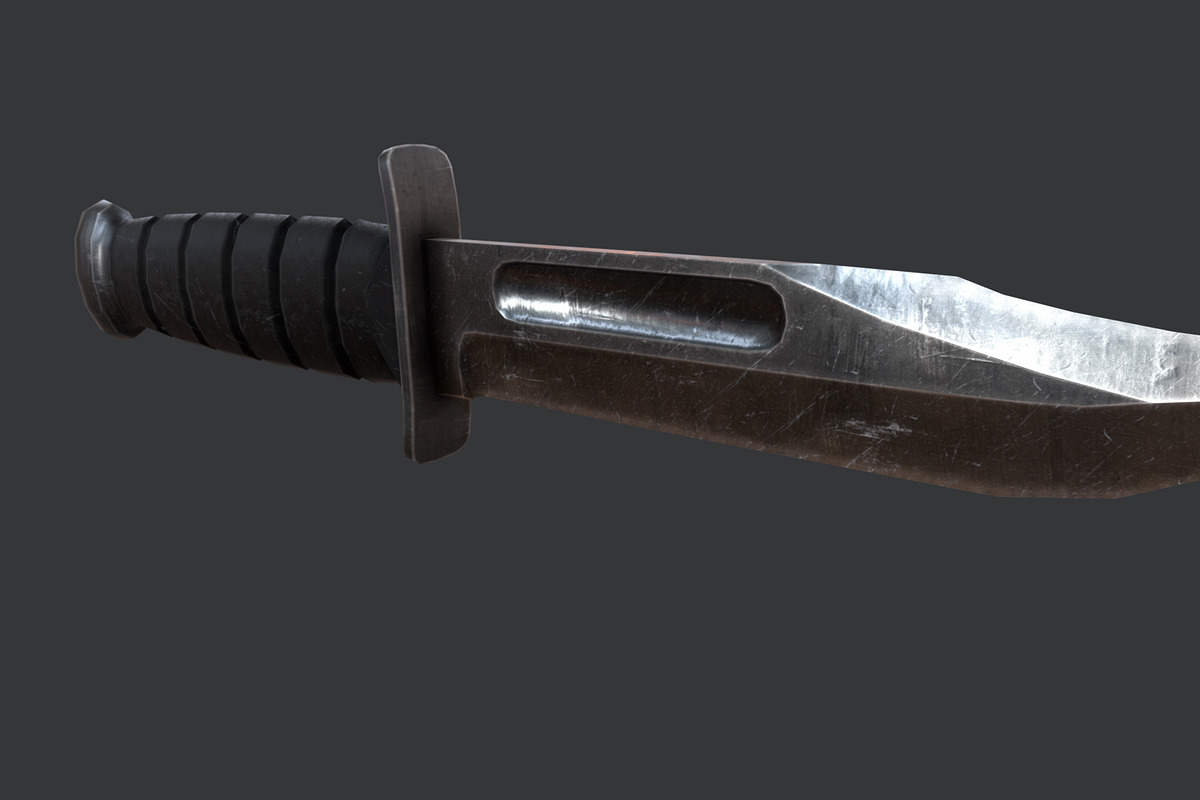 KABAR Combat Knife, an Object 3D Model by GamePoly (Photo 6 of 8)