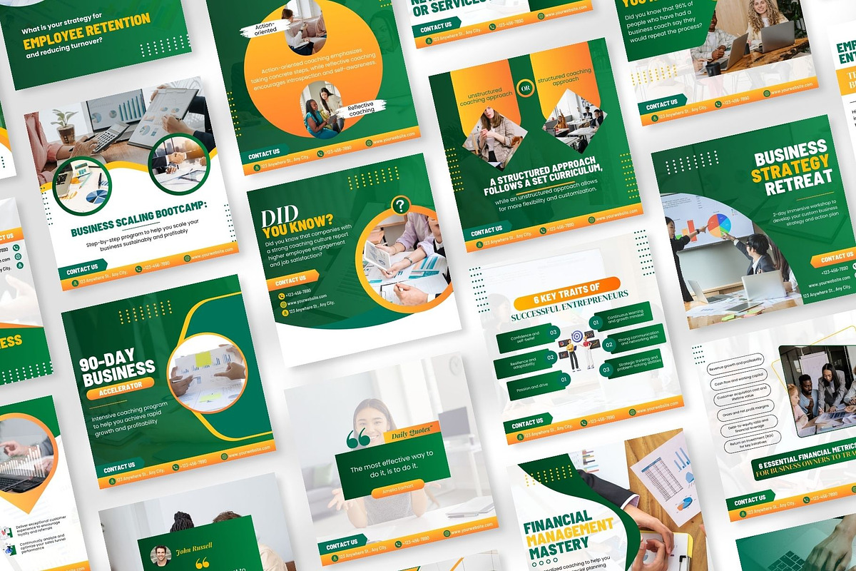 520 Business Coaching Canva Template, a Social Media Template by Viral Content Design (Photo 15 of 17)