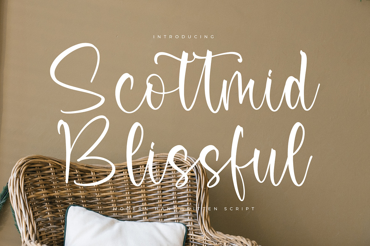 Scottmid Blissful, a Handwritten Font by Integritype Studio (Photo 1 of 6)
