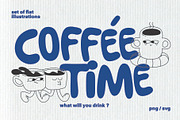 coffee time, an Object Illustration by Aleks.Flaks (Thumbnail 1 of 16)