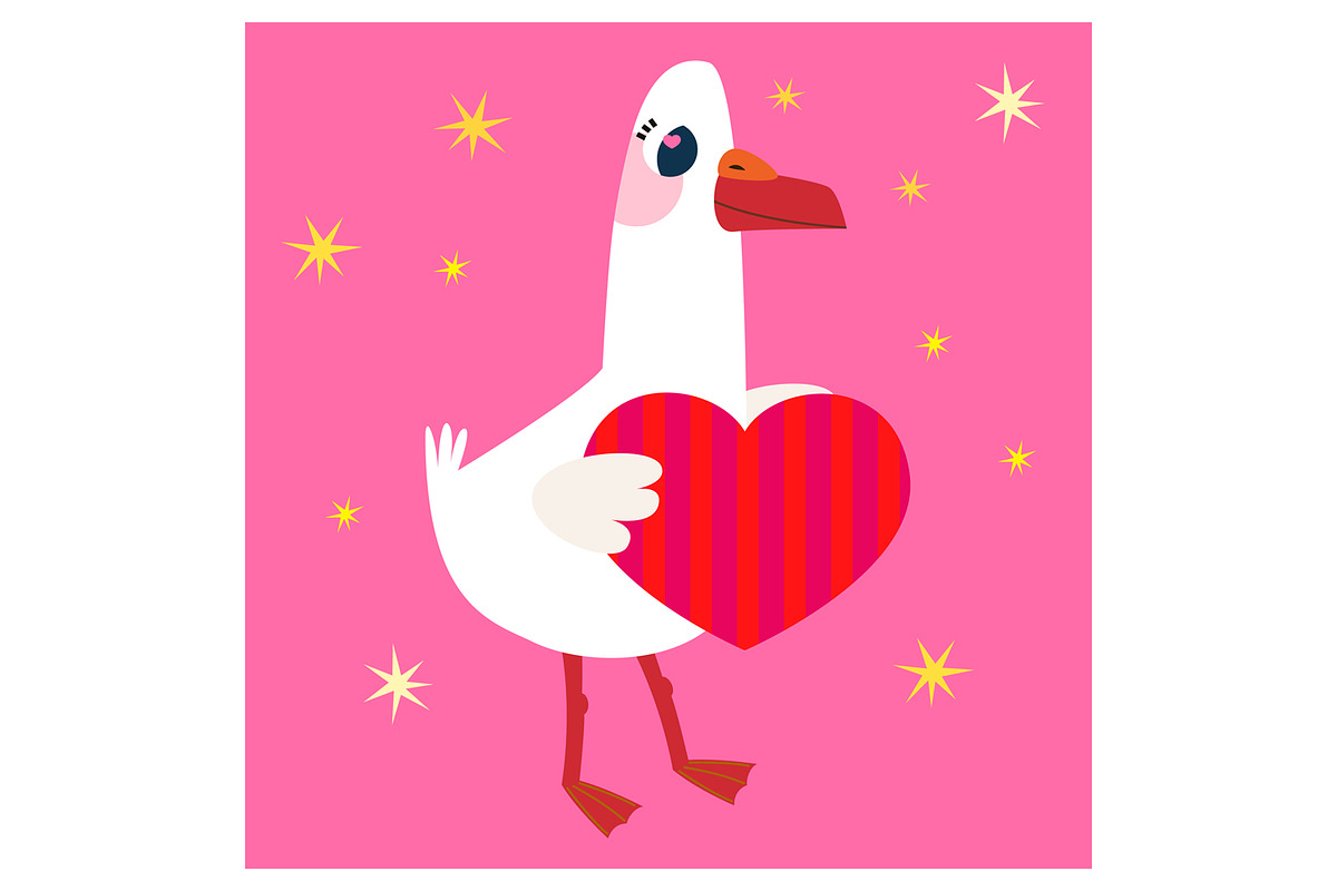 Silly Goose Birthday Clipart Set, an Animal Illustration by the_myro (Photo 8 of 13)