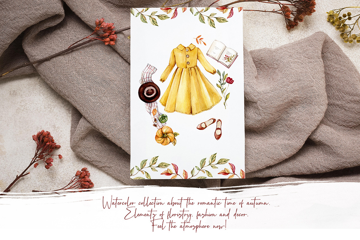 Autumn Romantic Collection, a Decorative Illustration by S_ARTLOVE (Photo 2 of 9)