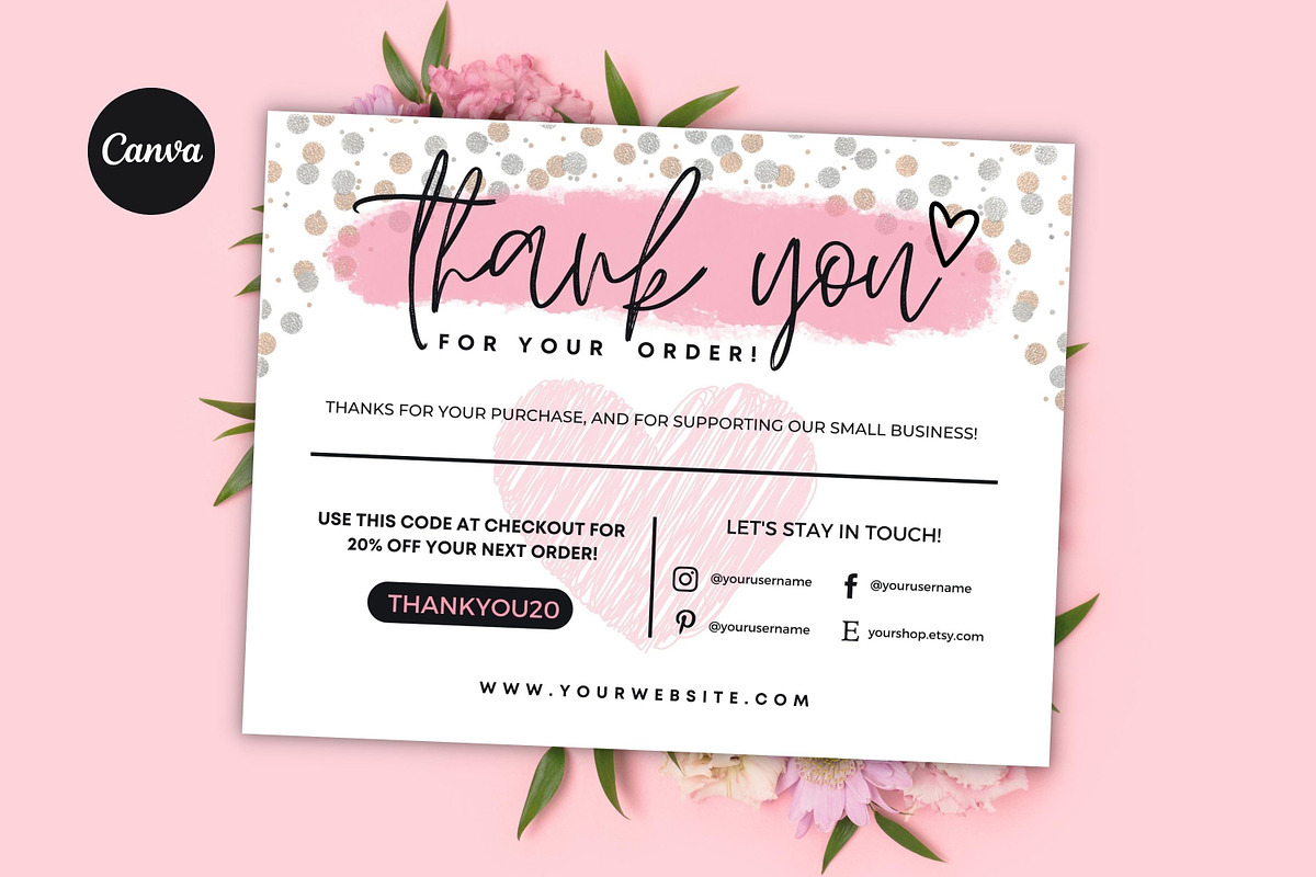 Thank You Card For Small Business #3, a Flyer Template by Oskar Wantopi (Photo 1 of 3)