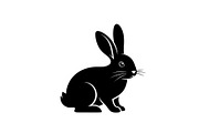 Cute Rabbit Silhouette Vector Bundle, an Illustration by yasushie (Thumbnail 31 of 51)
