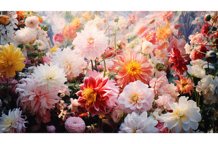 bouquet flower scene ai generated, a Nature Photo by pikepicture