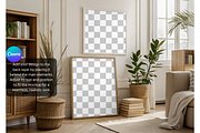 Elegant Boho Frame Mockup in Sunlit, a Product Mockup by MockupWizard (Thumbnail 3 of 5)