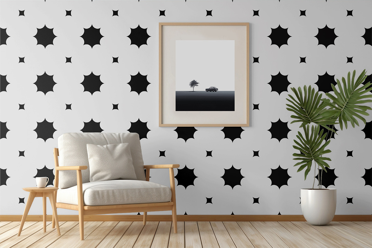 Geometric Stars, a Pattern Graphic by MalyskaStudio (Photo 3 of 5)