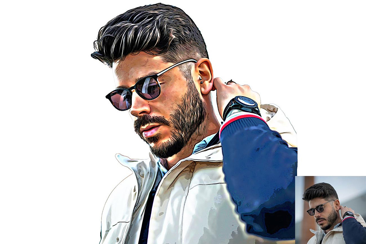 Cartoon Vector Art Photoshop Action, an Action Add-On by Studio Retouch (Photo 10 of 10)