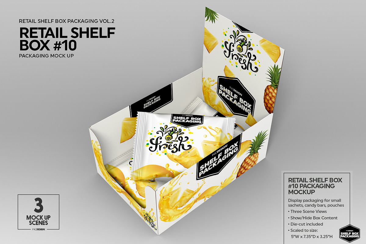 Retail Shelf Box Packaging MockUps2, a Packaging Mockup by INCDesign (Photo 3 of 20)