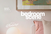 DIN A Landscape Sweet Bedroom Mockup, a Household Mockup by WasMockups (Thumbnail 4 of 6)
