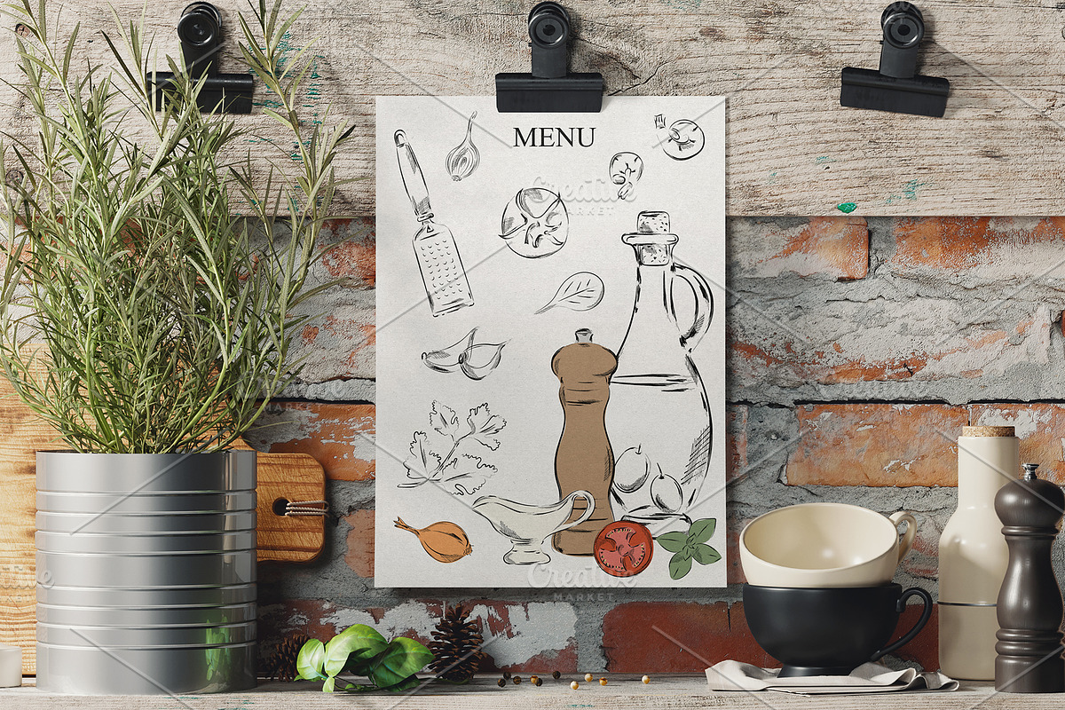 Italian Cuisine Vector Collection, a Graphic by MayaNavits (Photo 8 of 16)